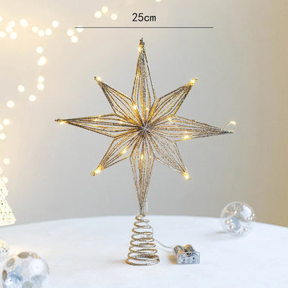 Dazzling LED Star Tree Topper
