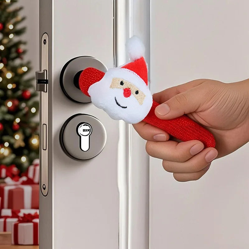 Joyful Jingle Door Handle Covers