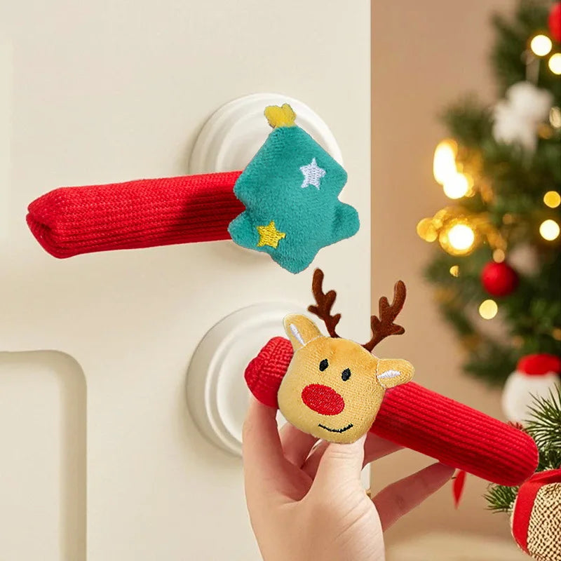 Joyful Jingle Door Handle Covers
