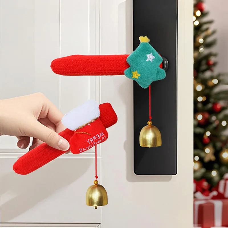 Joyful Jingle Door Handle Covers
